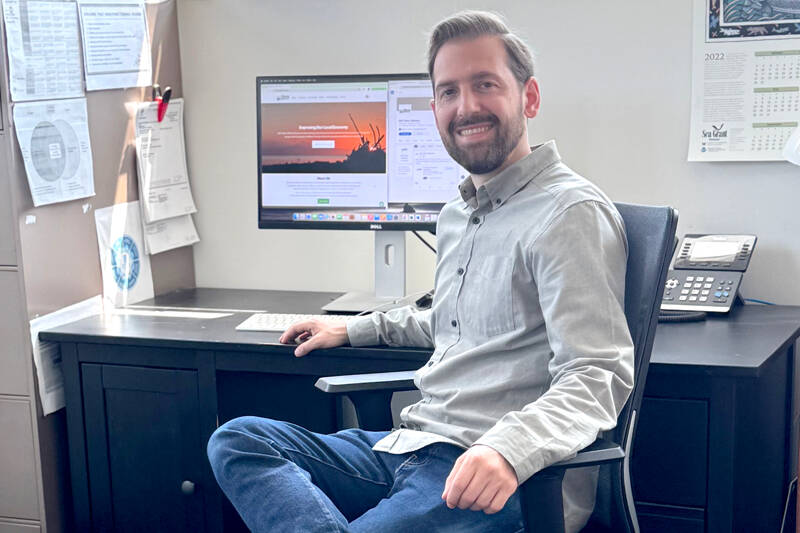 David Ballif in the EDC Team Jefferson office last month.