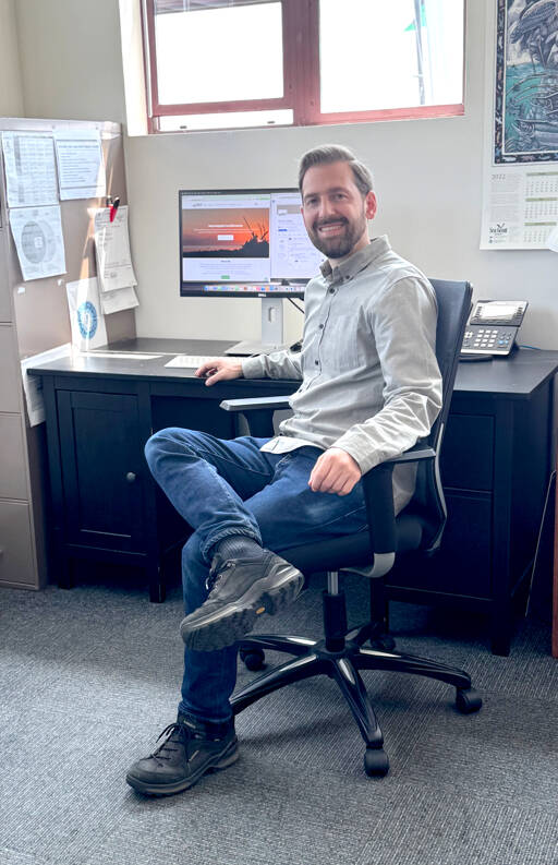 David Ballif in the EDC Team Jefferson office last month.