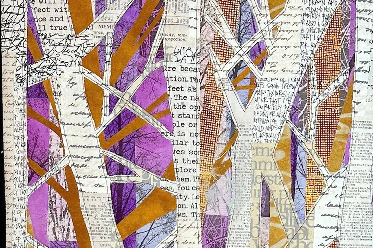 “Alder Trees in Winter No. 1” by Terri Wolf will be part of the “Salish Seasons” fiber art exhibit at Port Townsend’s Wilderbee Farm.