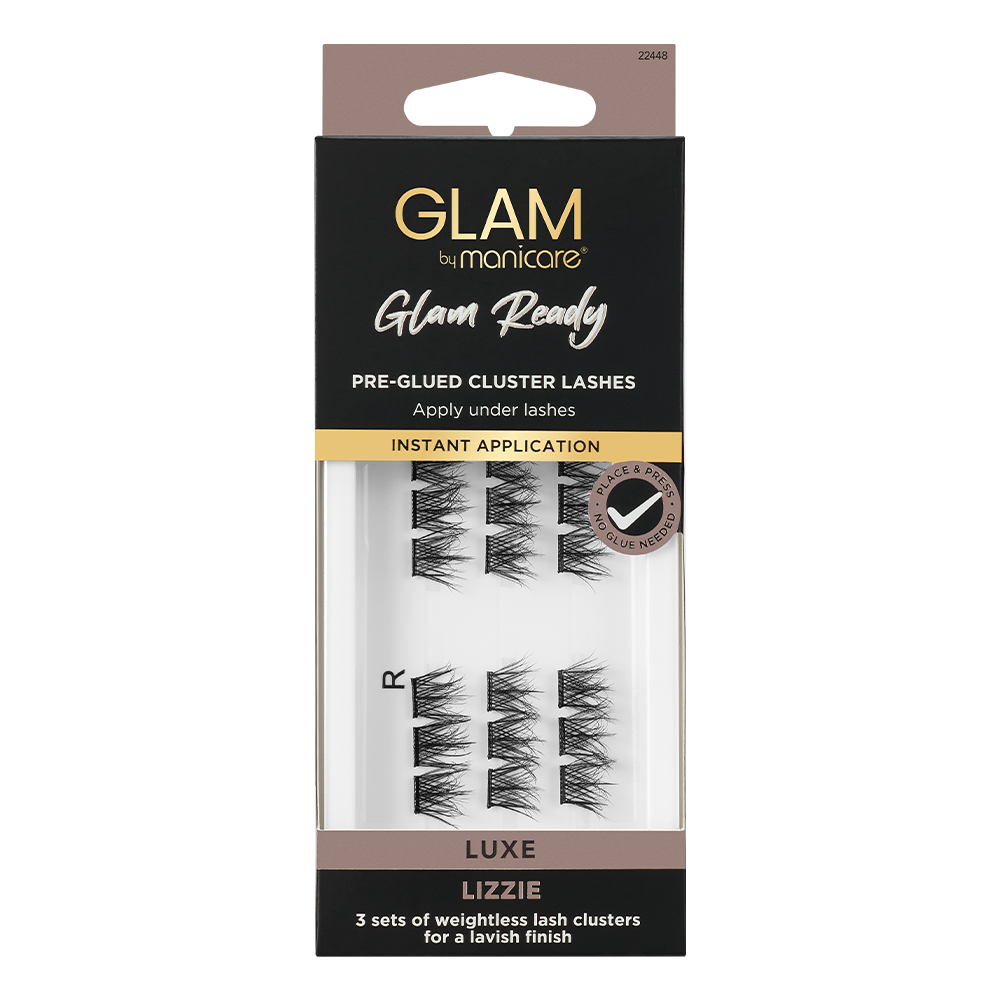 Glam Ready Pre-Glued Cluster Lashes LUXE – Lizzie