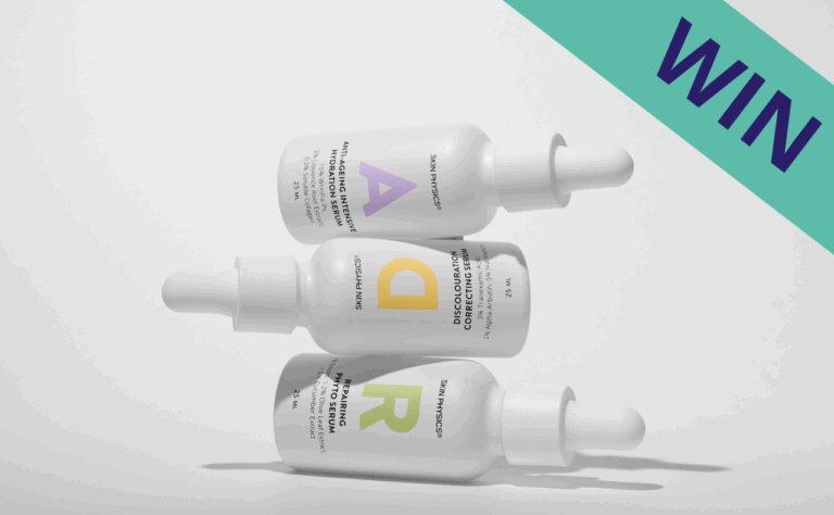 WIN 1 of 3 Skin Physics Prize Packs (valued at $119.85 each)!