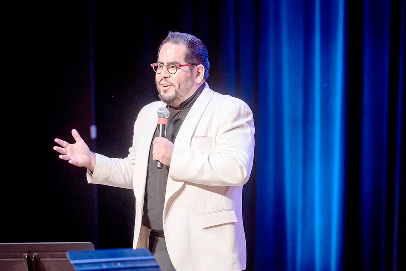 Julio Elizalde, the artistic director for the Olympic Music Festival, will open the festival Saturday with a piano concert and present “The History of Classical Music” on Sunday. (Carlin Ma Photography)