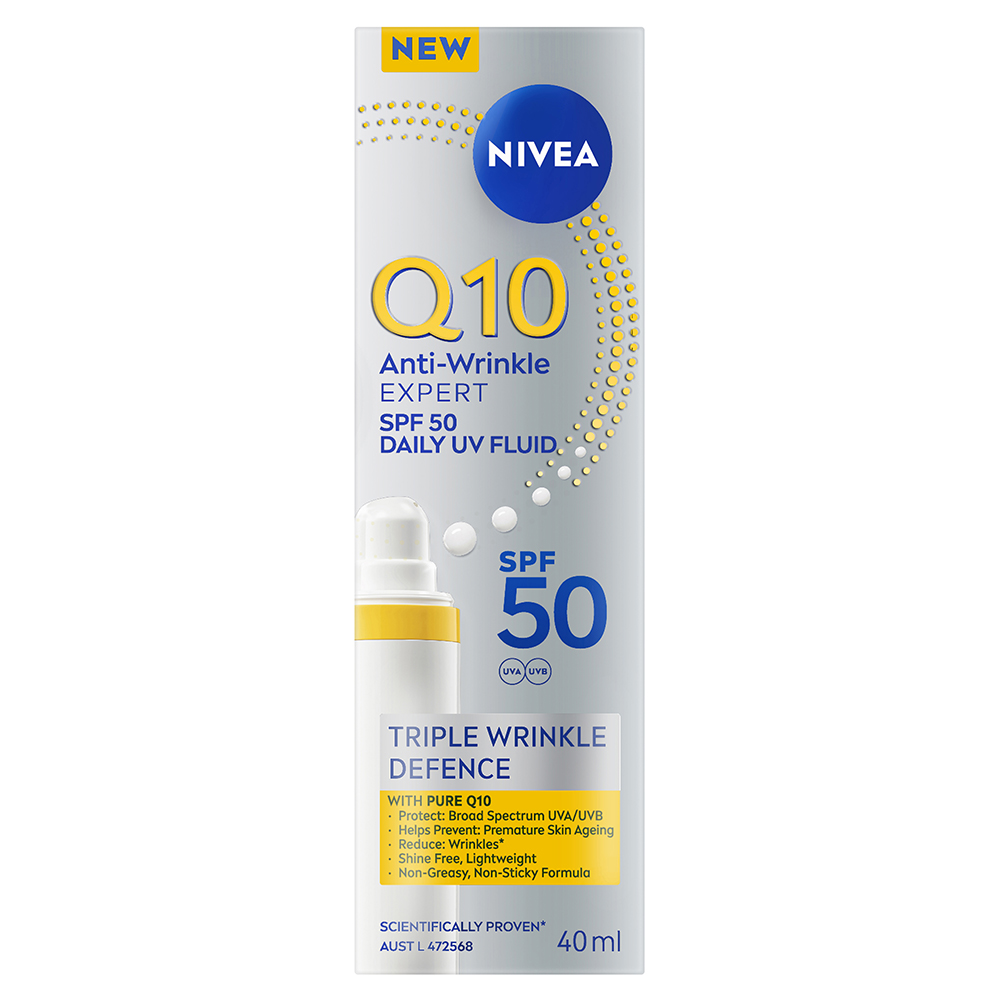 NIVEA Q10 Anti-Wrinkle Expert Daily UV Fluid SPF50 NIVEA Q10 Anti-Wrinkle Expert Daily UV Fluid SPF50