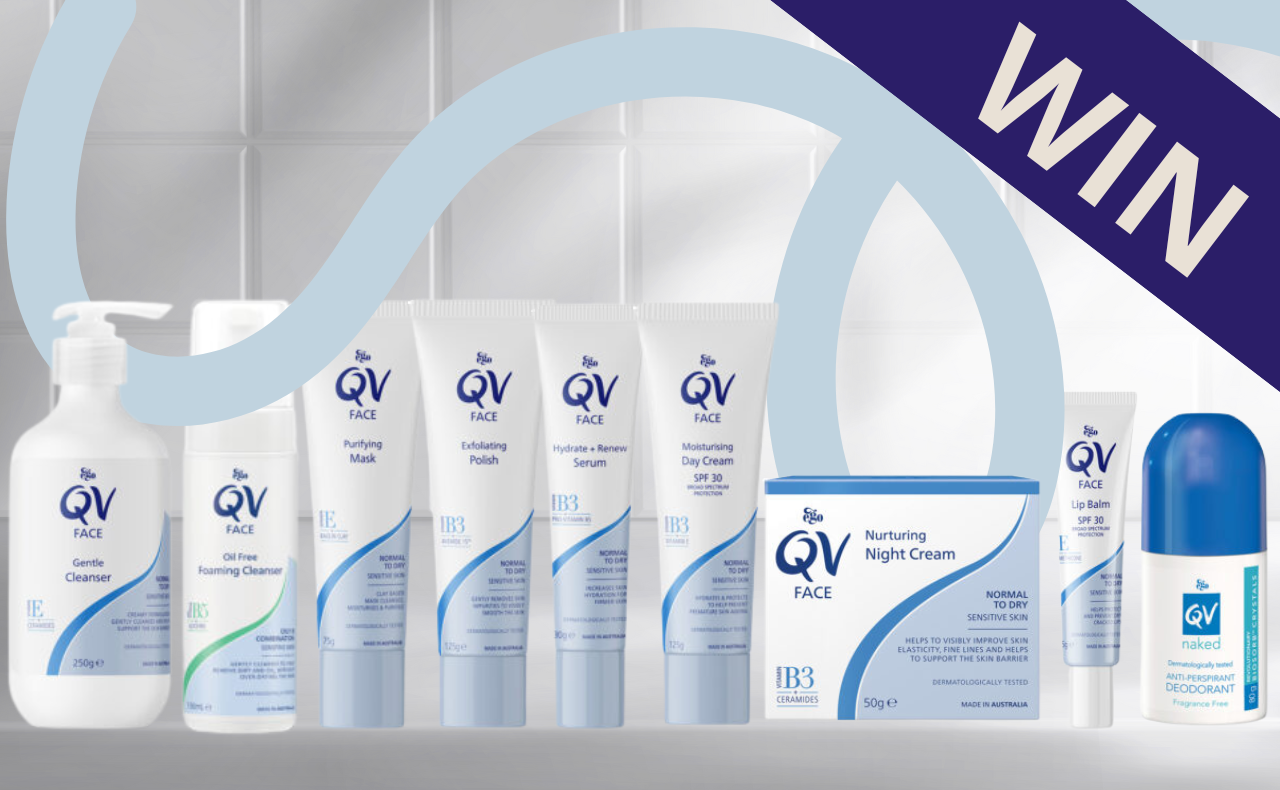 WIN the ultimate QV Sensitive Skin Staples prize pack! (Valued at $205)!