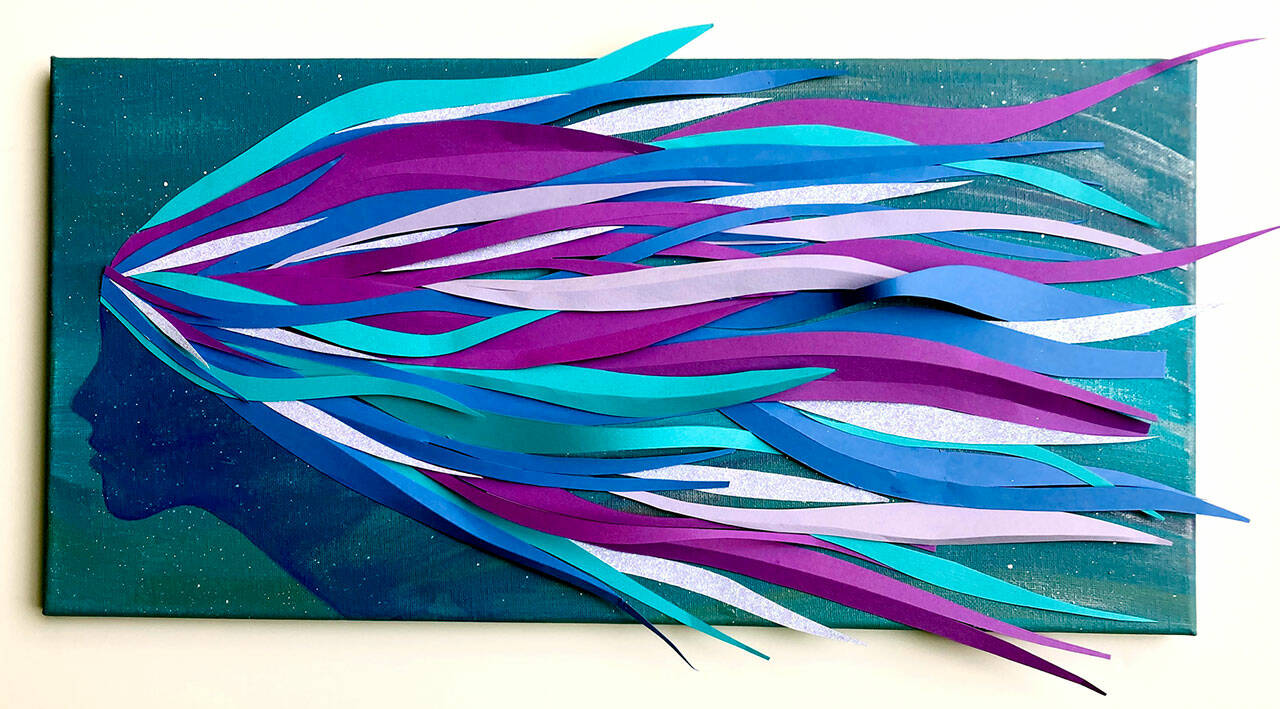 “Celestial Flight” by Pamela Raine will be part of the Port Ludlow Art League’s “Creations of the Night” exhibit at the Bay Club in November and December.