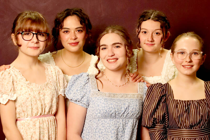 From left to right are Bennet sisters Rayna Louree, Ahrya Klinger, Emma Gilliam, Bee Mao and Trinity Devlin.